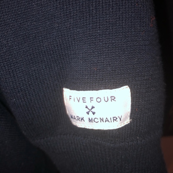 Men’s blue zippered cardigan - Picture 4 of 6